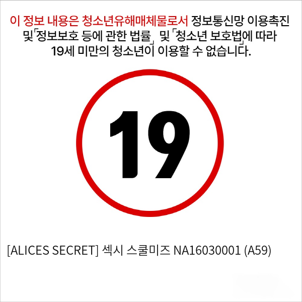 [ALICES SECRET] 섹시 스쿨미즈 NA16030001 (A59)