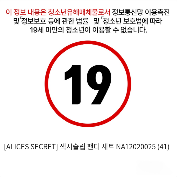 [ALICES SECRET] 섹시슬립 팬티 세트 NA12020025 (41)